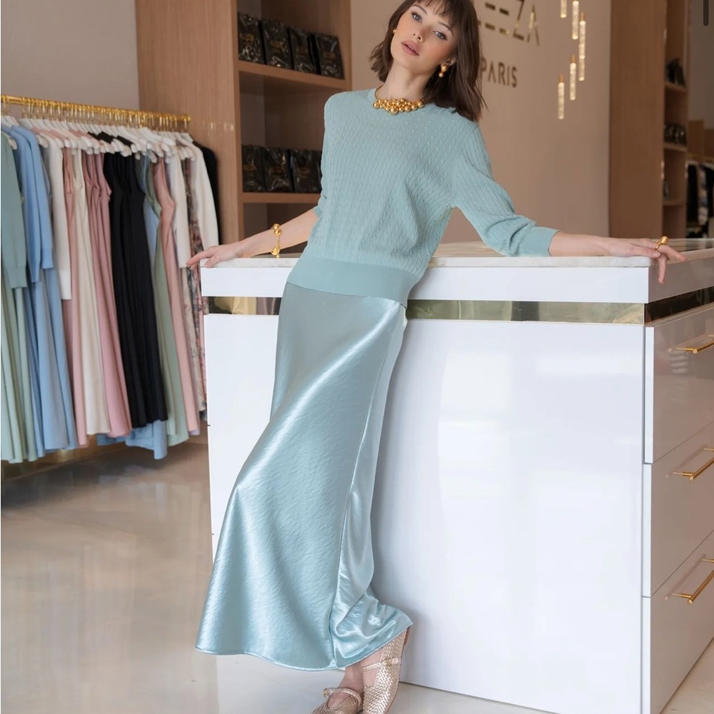 Aleeza Paris Shimmer Slip Skirt